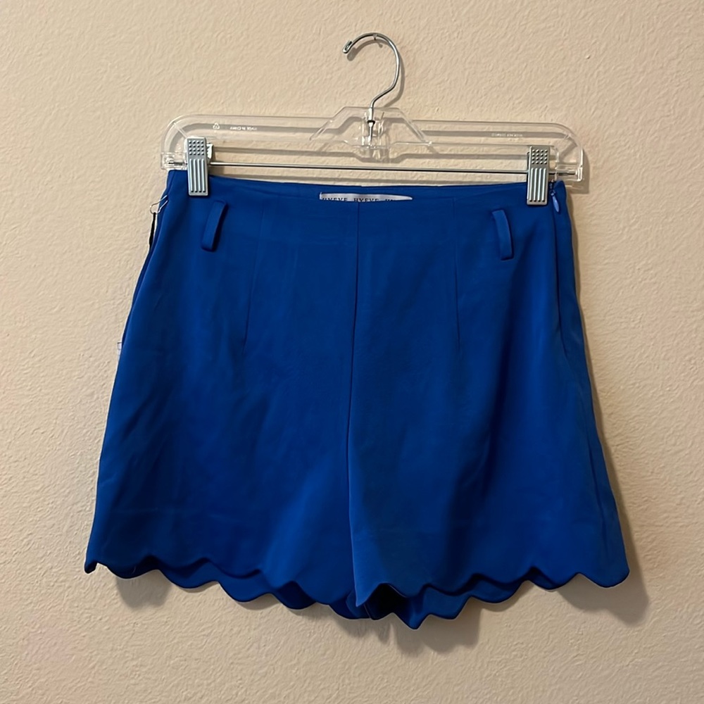 Blue flowy shorts